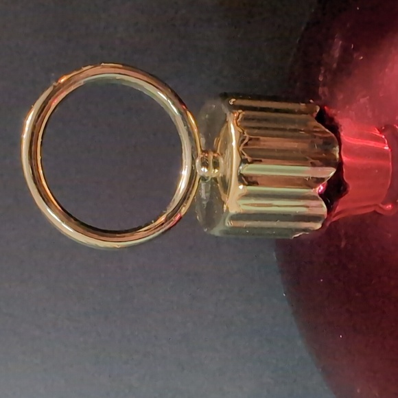 Teleflora Large Red/Gold Christmas Ornament Trinket Dish . - Picture 2 of 9